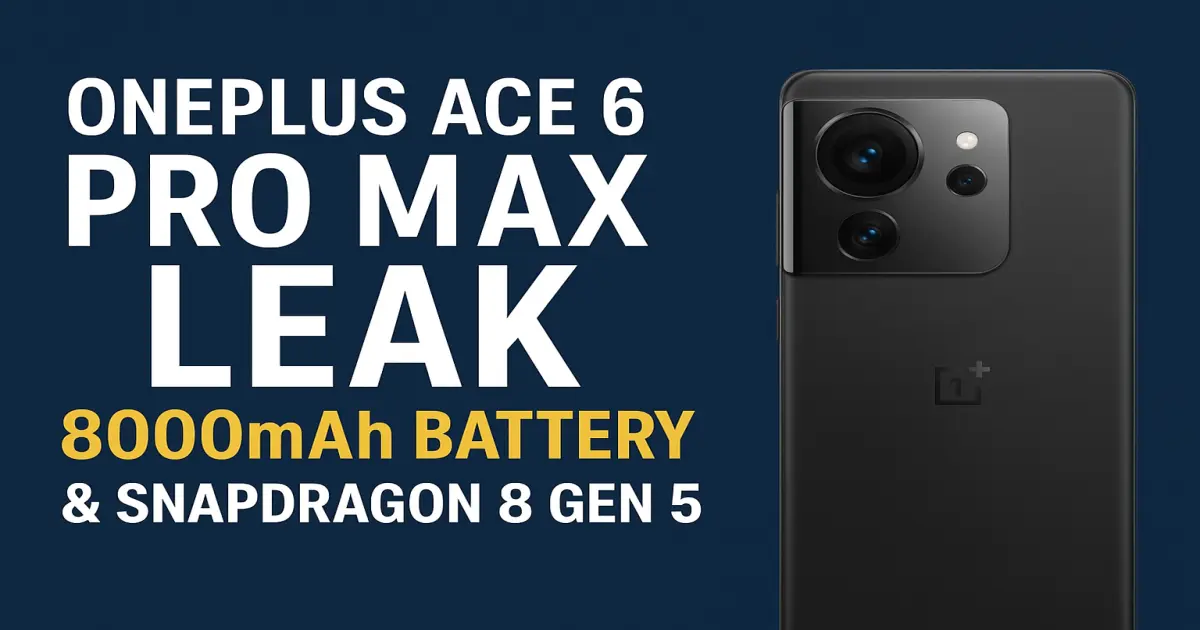 OnePlus Ace 6 Pro Max